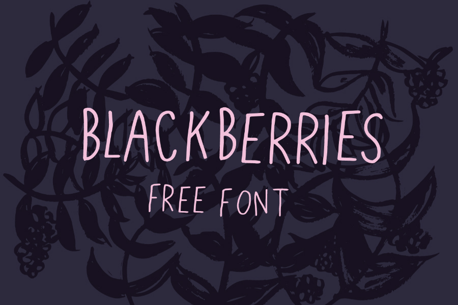Blackberries - A Sweet Free Font