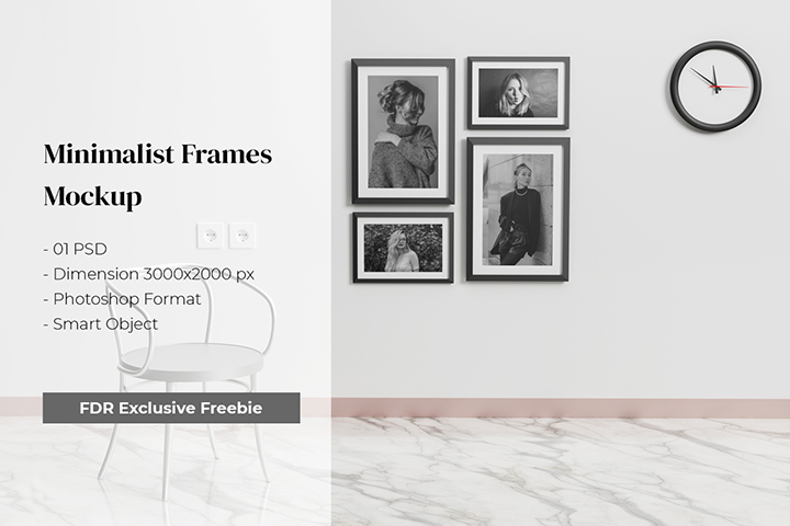 Free Minimalist Frame Mockup Free Design Resources