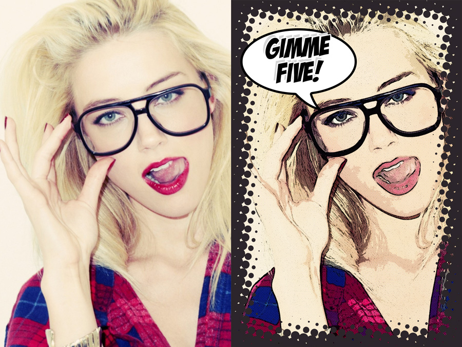 comic effect photoshop action free download