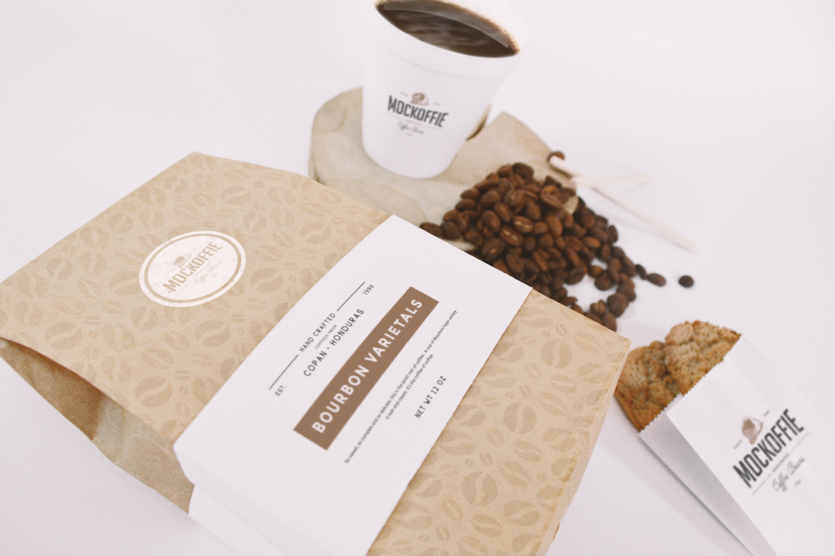 Download Coffee Bag And Cup Mockup - Free Design Resources
