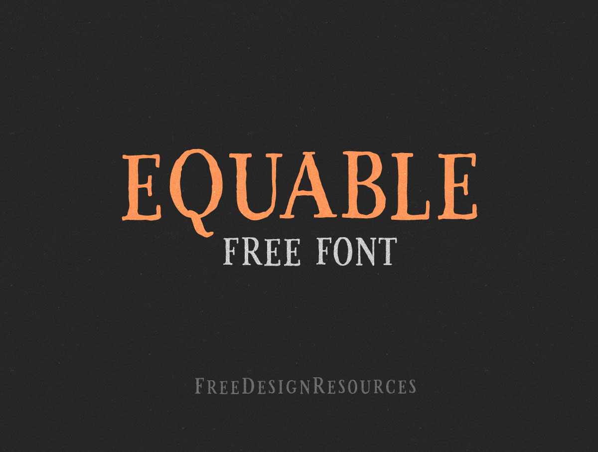 Equable Free Retro Font