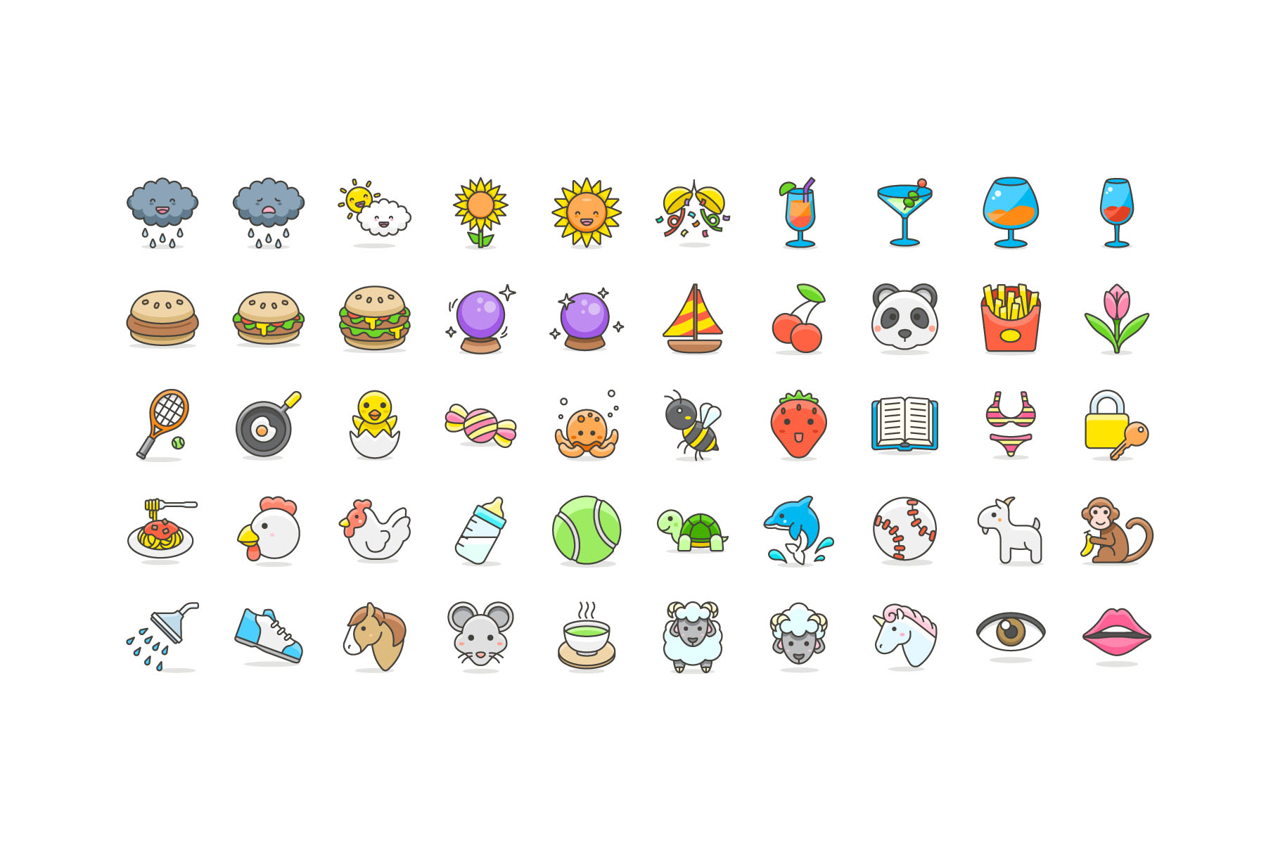 Download 100 Free Vector Cute Emoji - Free Design Resources