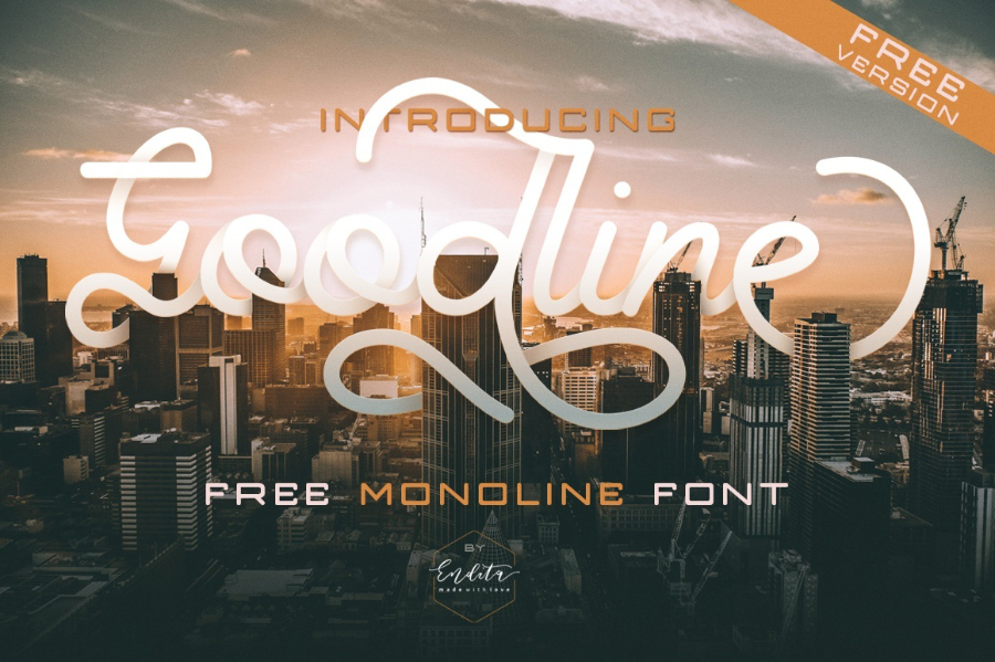 Free Goodline Sans Serif Script Fonts