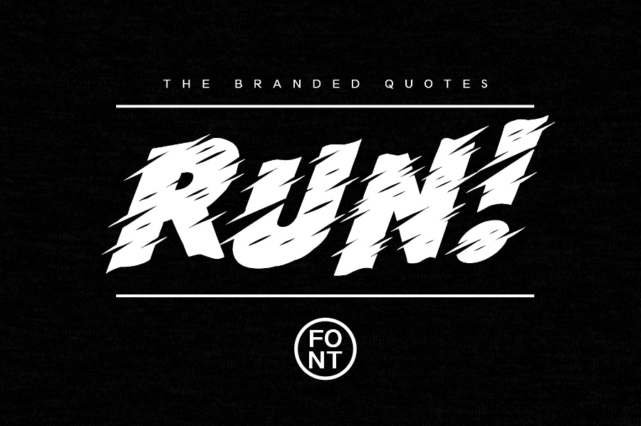 Run typeface free demo free design resources