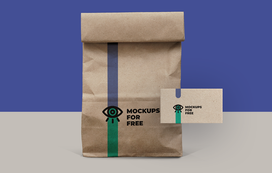 Free PSD Paper Bag Mockup