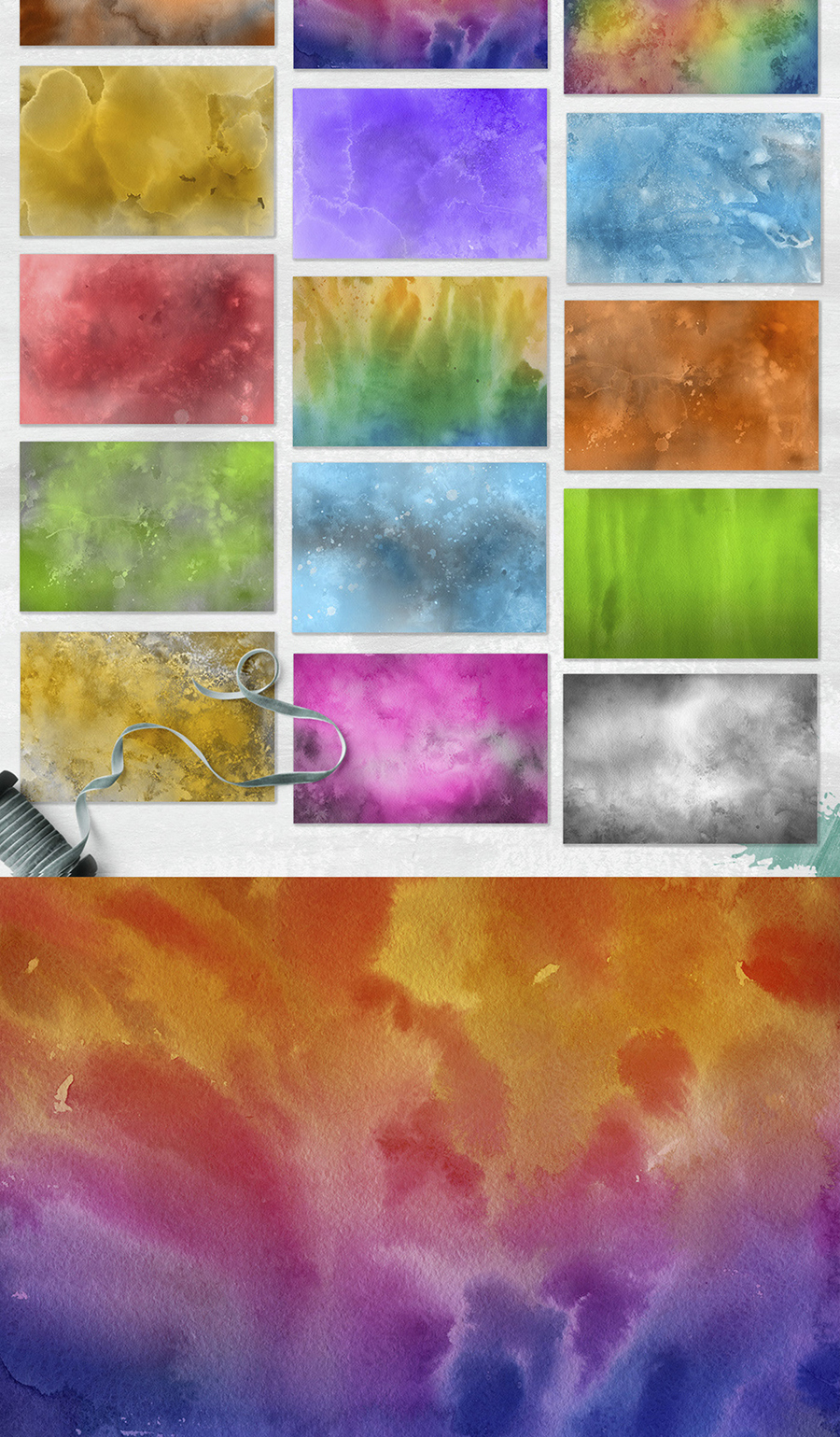 Watercolor Papers, Digital Papers Watercolor Background Textures