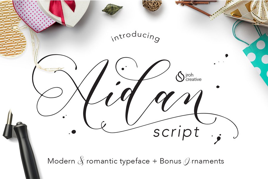 Aidan Romantic Script Free Design Resources Aidan Romantic Script Free Design Resources