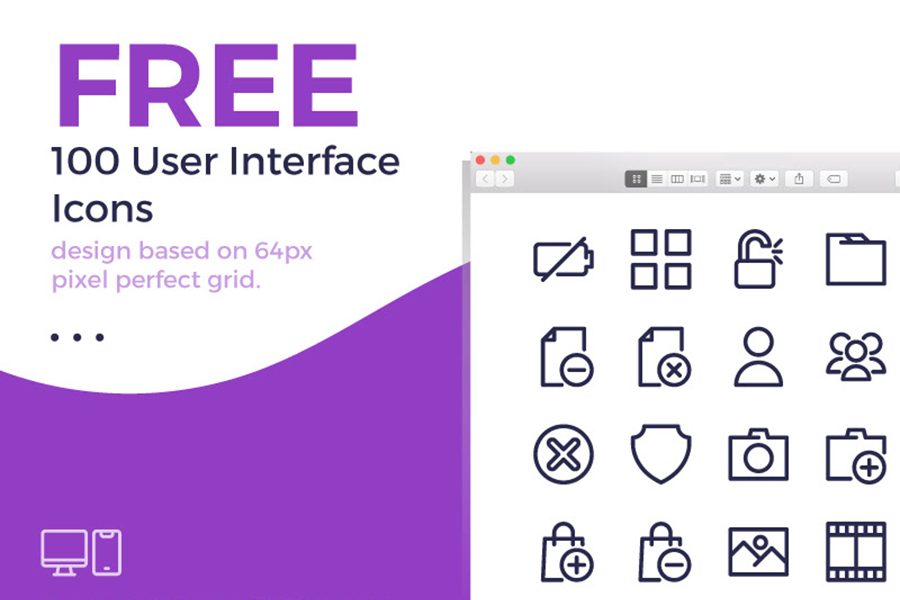 100 User Interface Icons