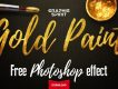 Free Gold Paint Photoshop Effect
