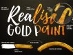 Free Gold Paint Photoshop Effect