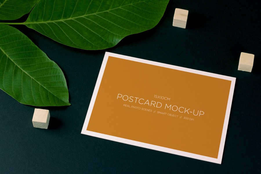 Nature Free Postcard Mockup – Free Design Resources