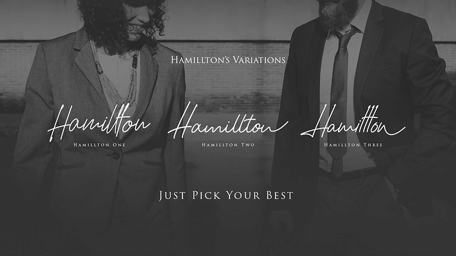 Hamillton Signature Font Demo