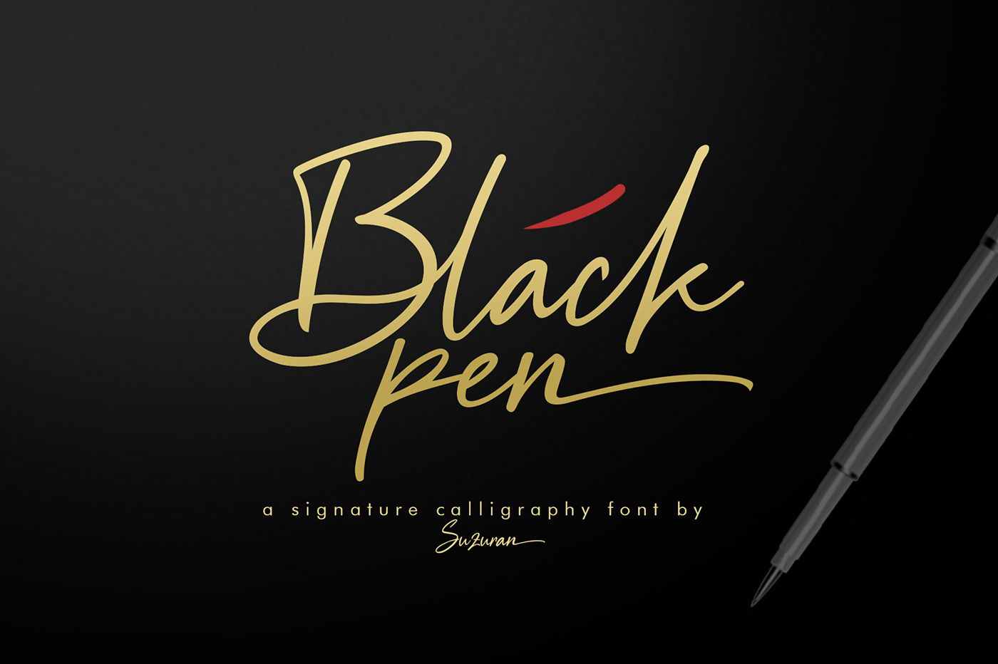 Black Pen Script Free Demo