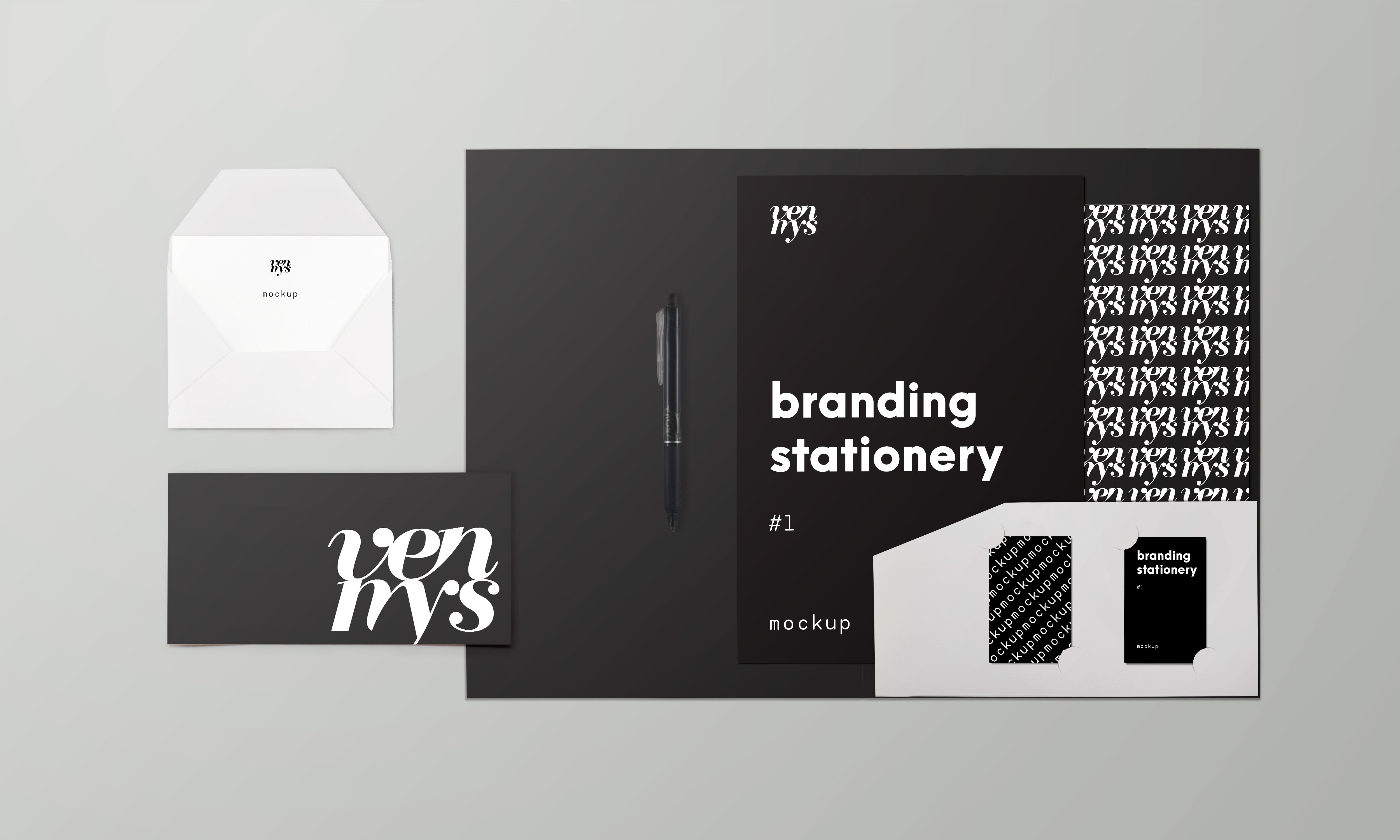 Minimal Branding Stationery Mockup