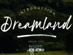 Dreamland Brush Font Demo