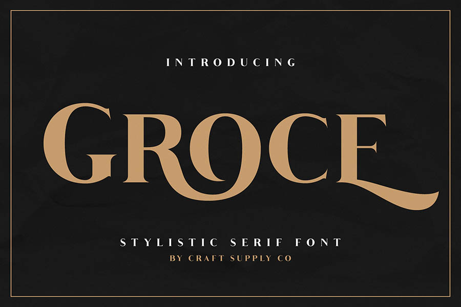 Groce Stylistic Serif Font