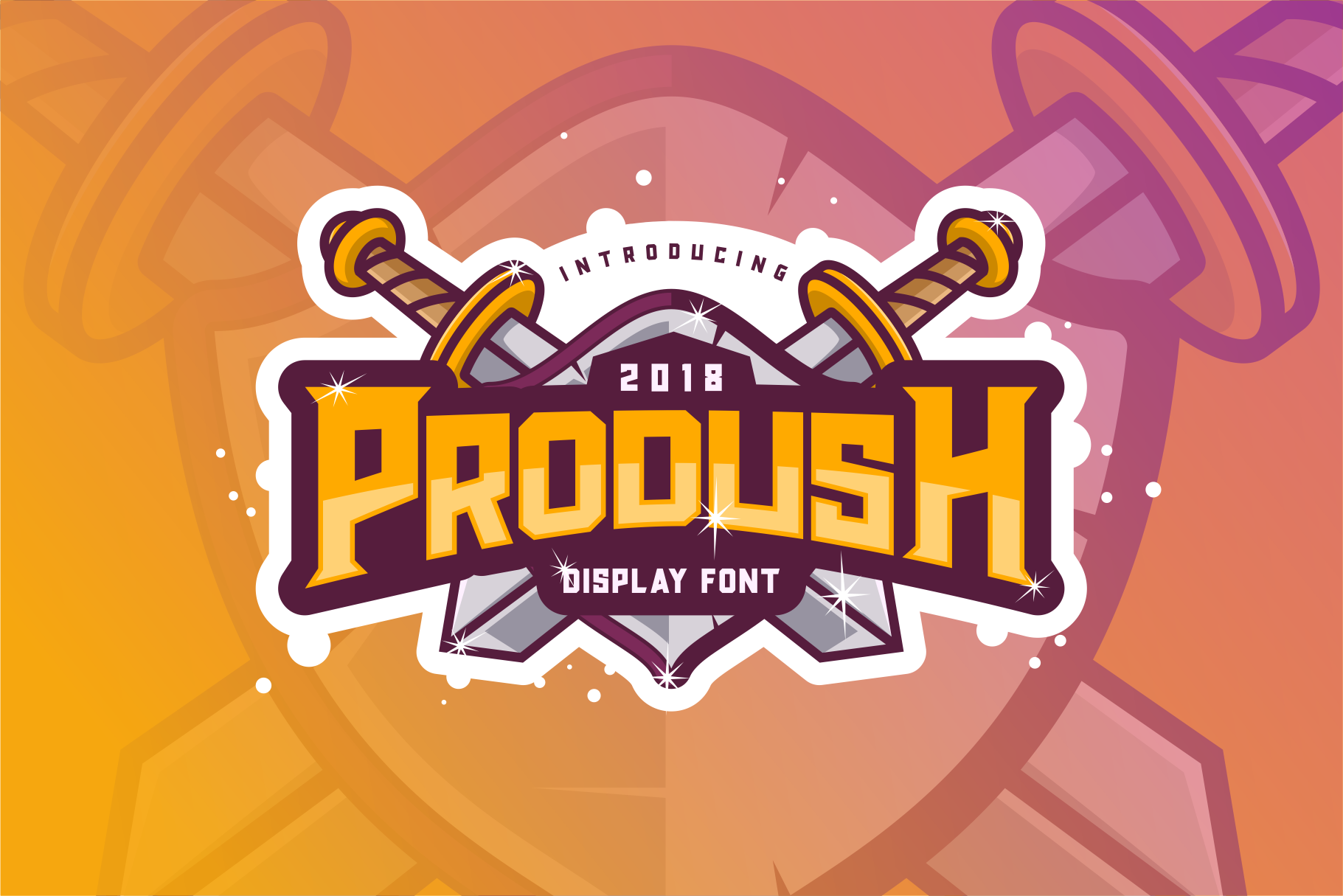 Prodush Free Display Font