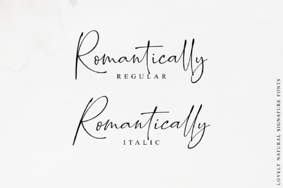 Romantically Script Font Demo