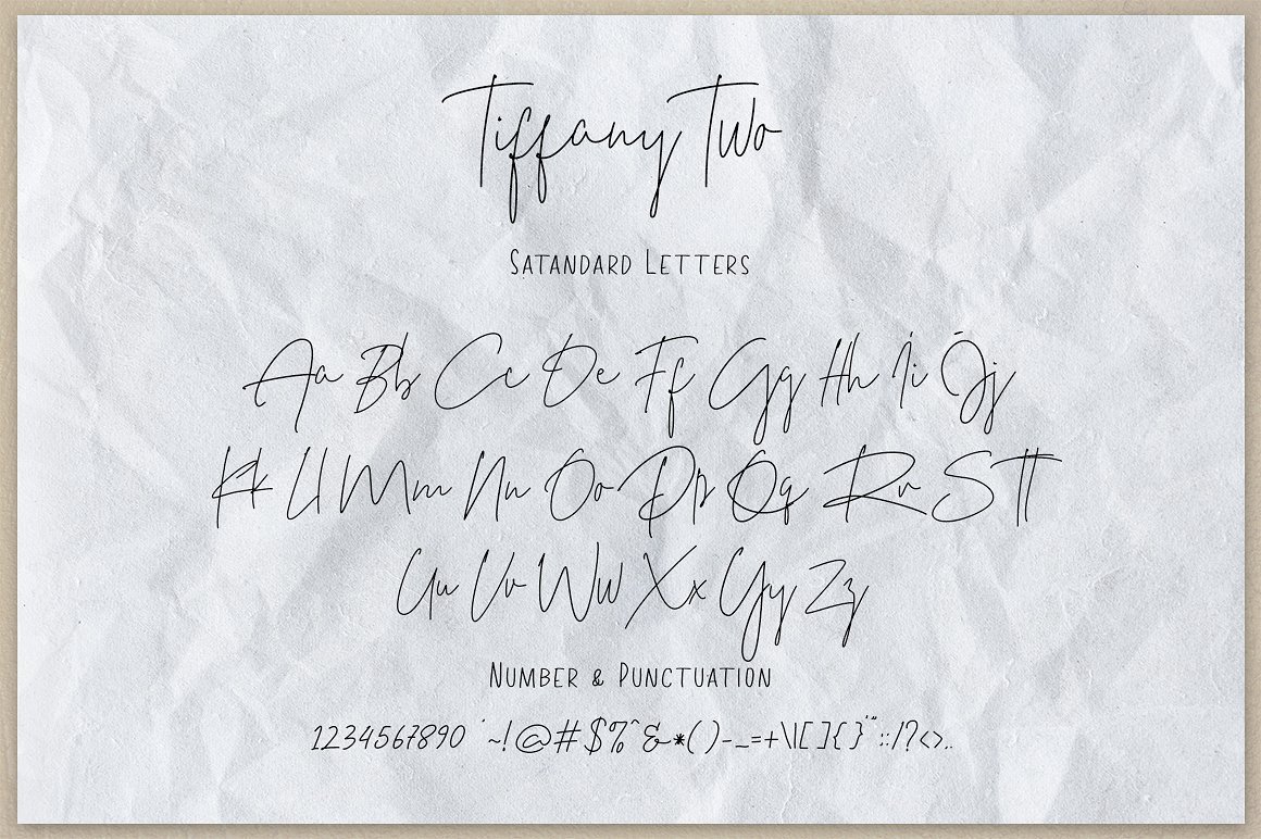 Tiffany Script Free Demo