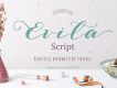 Evita Script Font Free Demo