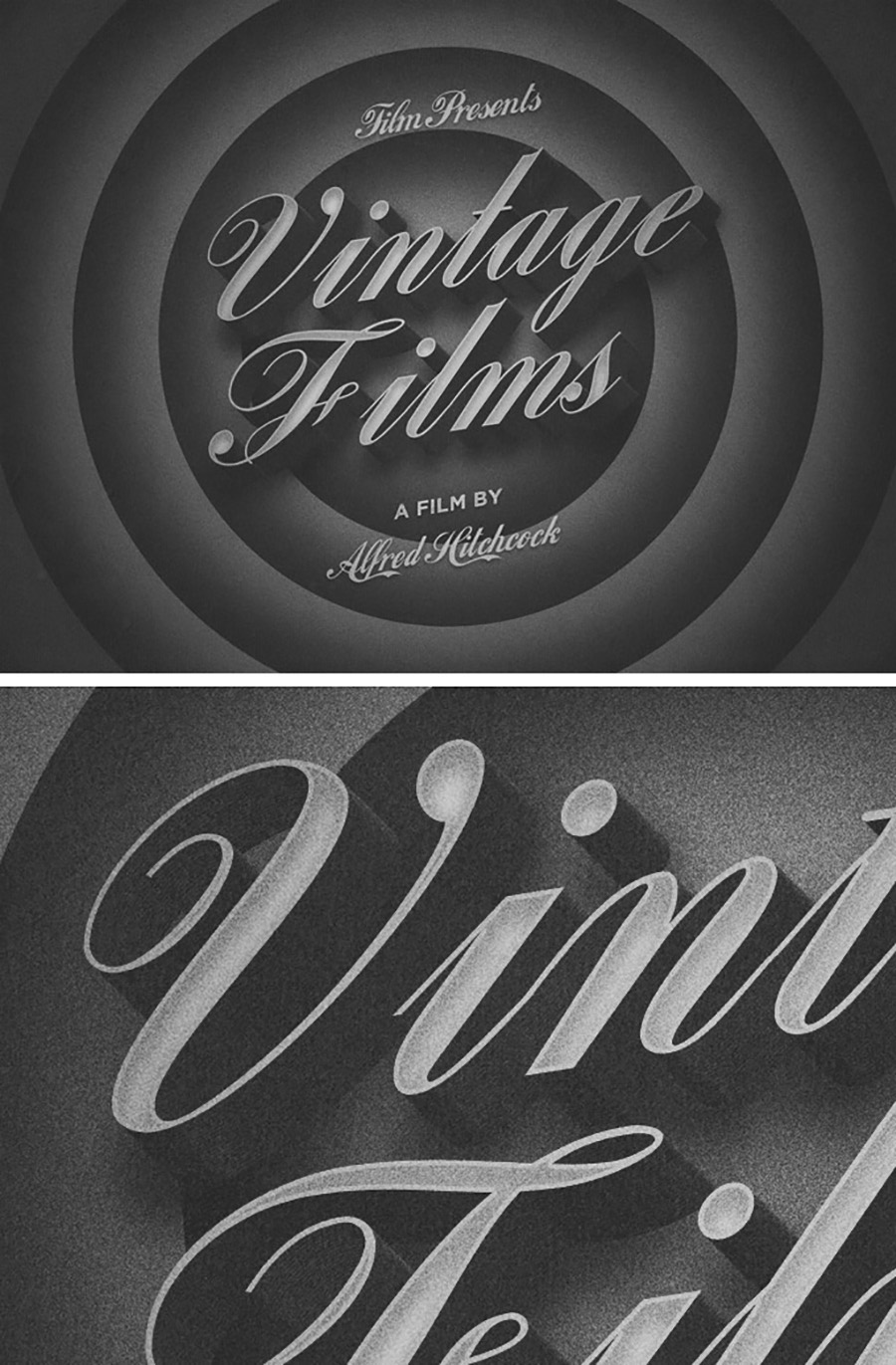 Old Movie PSD Text Effect