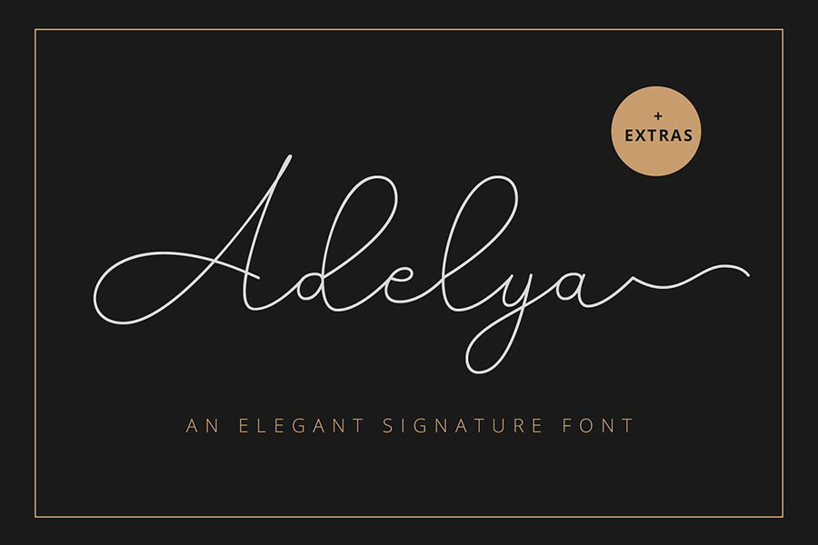 Adelya Handlettering Script