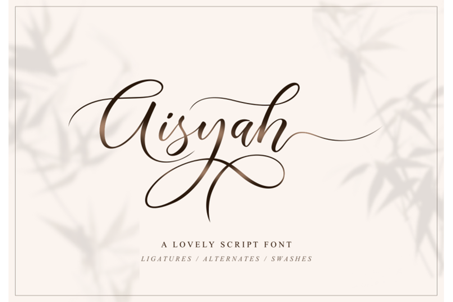 Aisyah Lovely Script Font