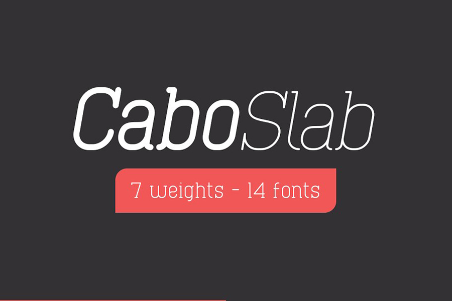 Cabo Rounded Slab Font