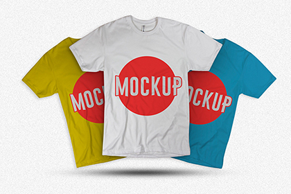 Free Colorful T-Shirt Mockup