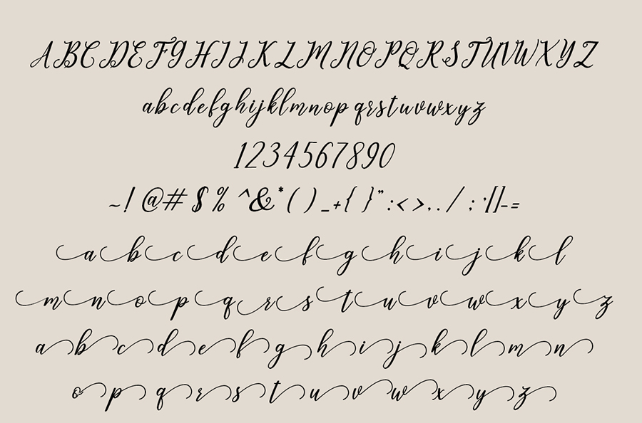 Leighton Handlettering Font