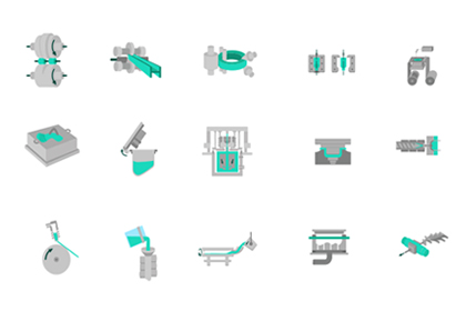 Manufacturing Vector Icons