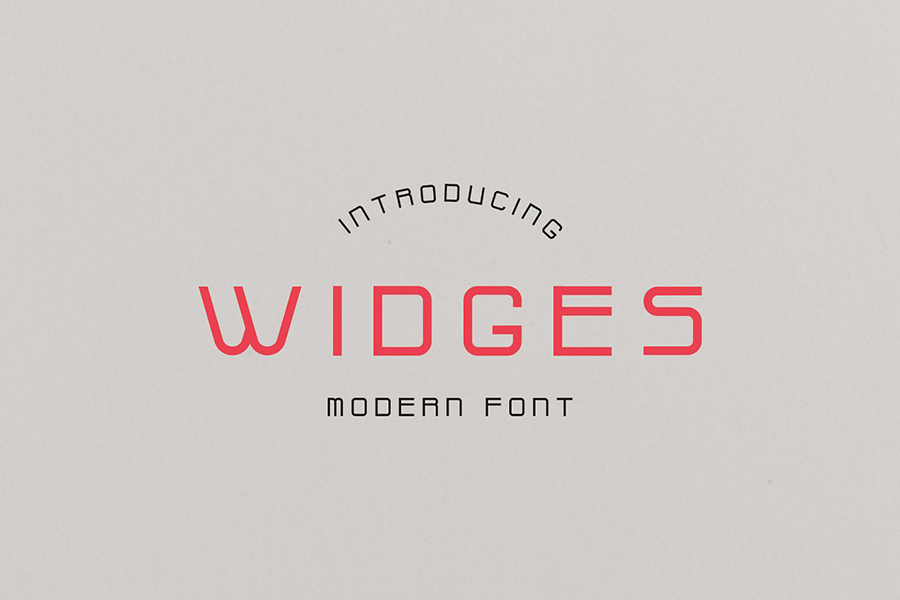 Widges Modern Font Demo