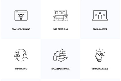 35 Linear Services Icons
