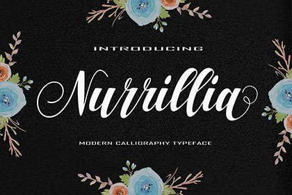 Nurillia Calligraphy Script Font