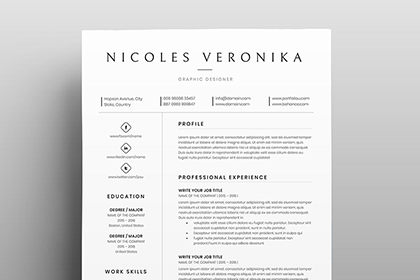 Veronika - Free Resume Template