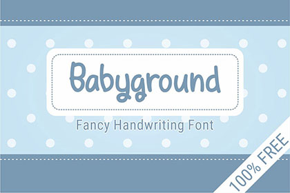 Babyground Free Display Font