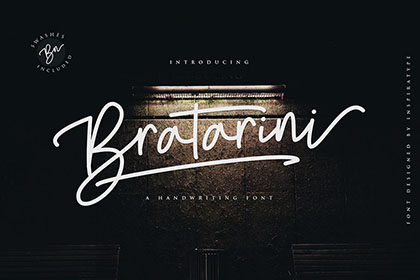 Bratarini Handwriting Font Demo