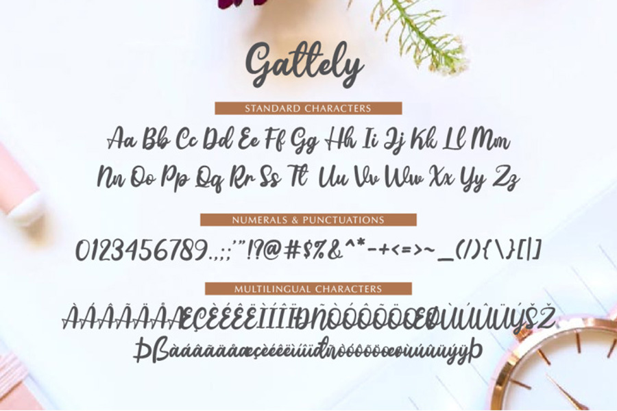 Gattely Lovely Script Font