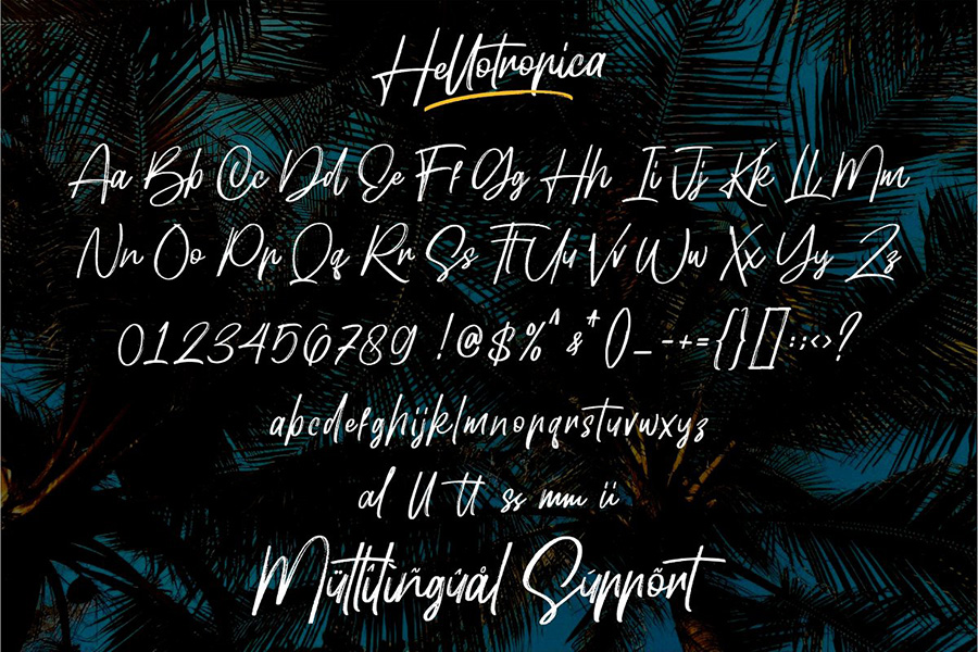 Hellotropica Handbrush Font