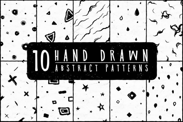 10 HandDrawn Abstract Patterns