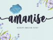 Amanise Script Font Demo