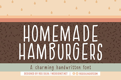 Homemade Hamburger Font