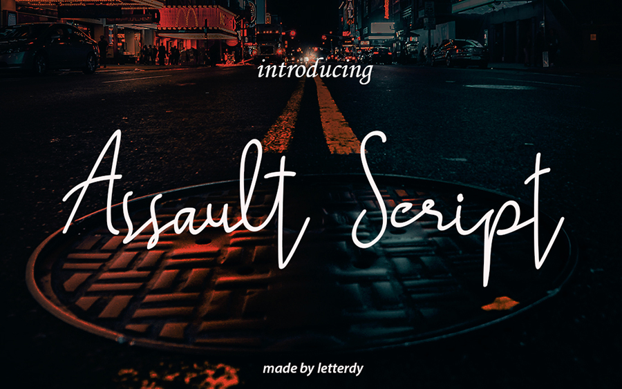 Assault Script Free Font