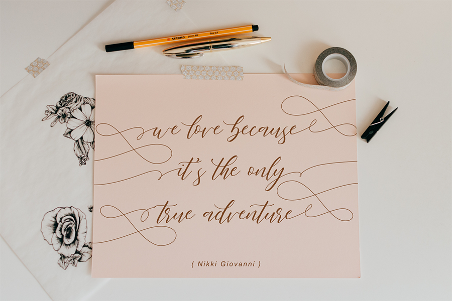 Fathir Lovely Calligraphy Script