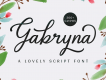 Gabryna Script Free Demo