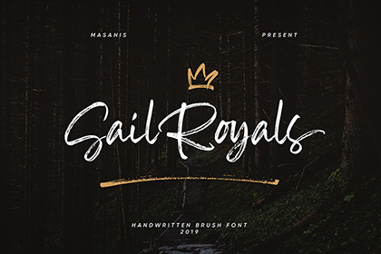 Sail Royals Brush Script
