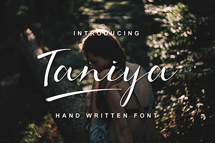 Taniya Handwritten Font Demo
