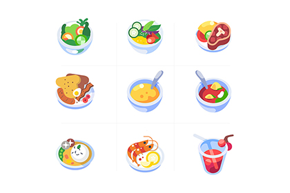 9 Free Colorful Food Icons