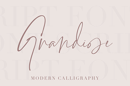 Grandiose Stylish Signature Font