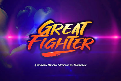 Great Fighter Display Font